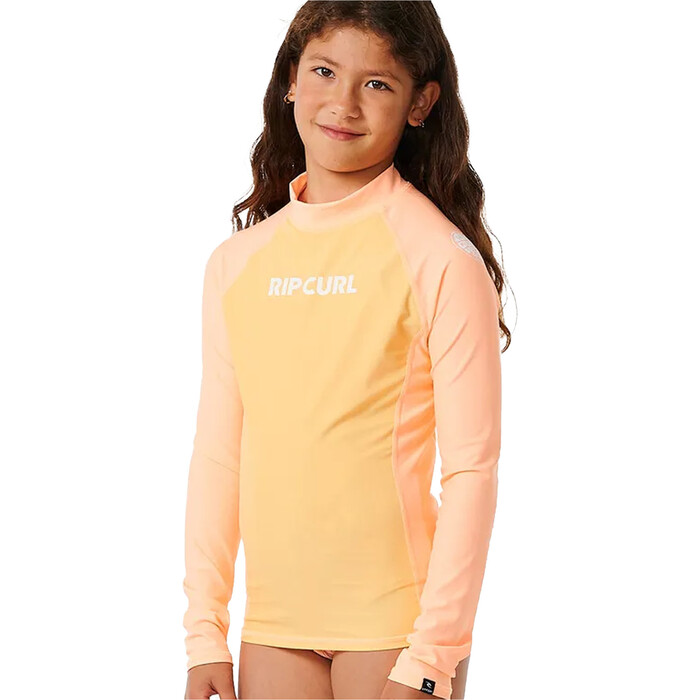 2024 Rip Curl Chicas Classic Surf Chaleco De Lycra De Manga Larga 128GRV - Orange